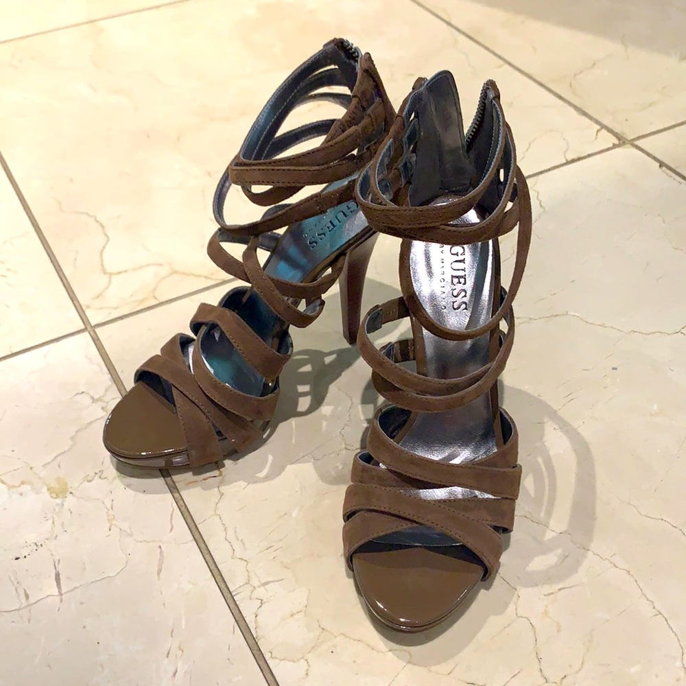 GUESS gladiator high heel sandals SEXY rarely worn